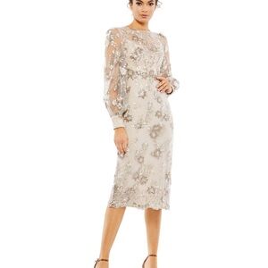 Mac Duggal Elegant Floral Embroidered Dress 70237 Size 16